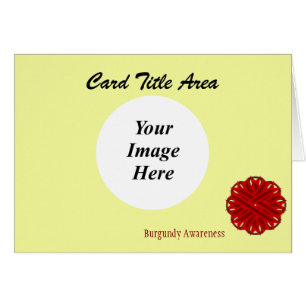 Burgundy Flower Ribbon Template by Kenneth Yoncich