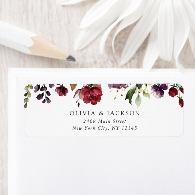 Burgundy Flowers, Pink Flowers, Greenery, Wedding (Insitu)