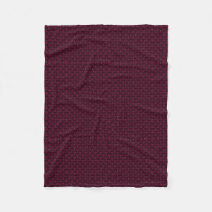 Burgundy Geometric Pattern Blanket