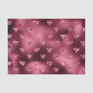 Burgundy Glam Foil Diamond Tissue Paper