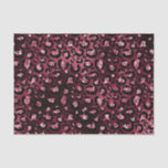 Burgundy Glam Foil Glitter Leopard Spots Tissue Paper<br><div class="desc">Burgundy red metallic texture tissue paper with animal skin pattern.</div>
