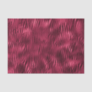 Burgundy Glam Foil Glitter Tiger Stripes Tissue Paper