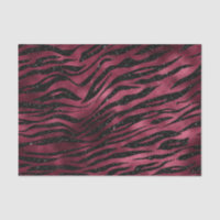 Burgundy Glam Foil Glitter Tiger Stripes