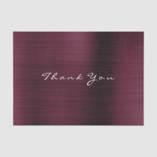 Burgundy Gold Blush Metallic Thank Luxury Tissue Paper