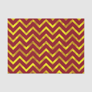 Burgundy gold chevron elegant party tissue paper