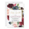 Burgundy gold fall floral watercolor baby sprinkle