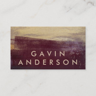 Burgundy & Gold Formal Elegant Business Card