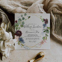 Burgundy Gold Wedding Luncheon Bridal Shower