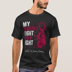 Burgundy Grandfather Sickle Cell Anaemia Awareness T-Shirt