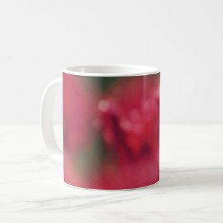 Burgundy, green, fuchsia, red abstract art mug