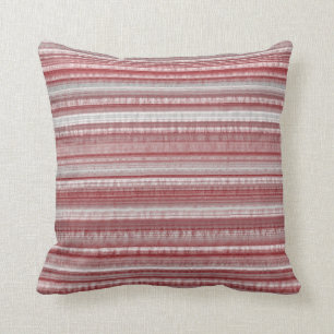 burgundy grey stripes ash maroon pattern cushion