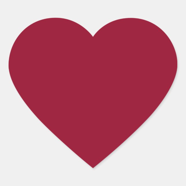 Burgundy Heart Sticker (Front)