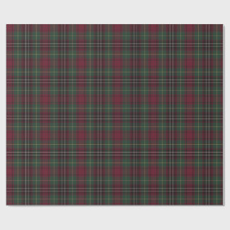 Burgundy Heritage Plaid Christmas Wrapping Paper