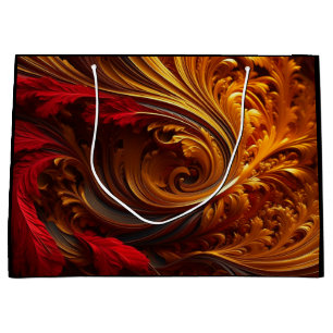 Burgundy It's a Wrap  Large Gift Bag