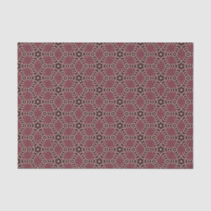 Burgundy Lace Prairie Bloom Dismal Folk Floral Tissue Paper