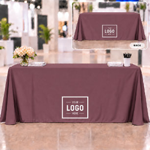 Burgundy Logo Business Promotional Tablecloth