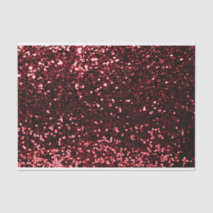 Burgundy Maroon Ruby Red Glitter Sweet 16th Bride Tissue Paper
