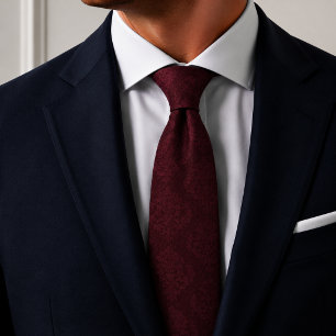 Burgundy Maroon Tone on Tone Tie