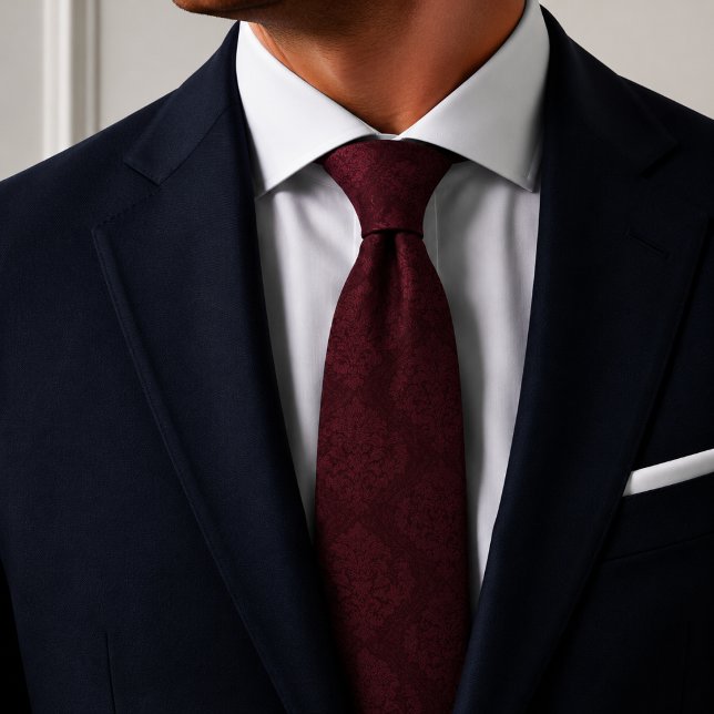 Burgundy Maroon Tone on Tone Tie (Creator Uploaded)