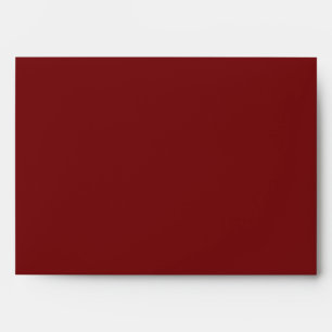 Burgundy Marsala Envelope with Return Address