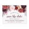 Burgundy Marsala Fall Peony Save The Date Cards