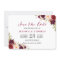 Burgundy Marsala Floral Chic Wedding Save the Date