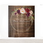 Burgundy Marsala Future Mrs Bridal Shower Backdrop