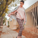 Burgundy Marsala Plaid Leggings<br><div class="desc">Burgundy marsala plaid leggings</div>
