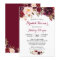 Burgundy Marsala Red Floral Autumn Bridal Shower