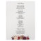 Burgundy Marsala Red Floral Chic Wedding Program