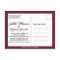 Burgundy Marsala Red Photo Save the Date Postcard