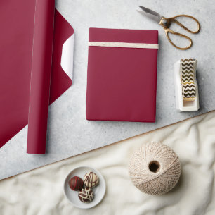 Burgundy Matte Wrapping Paper