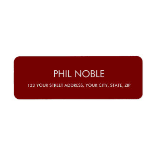 BURGUNDY modern simple professional name monogram
