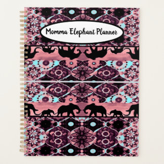 Burgundy Momma Elephant Planner