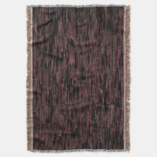 Burgundy mosaic style with rough background throw blanket