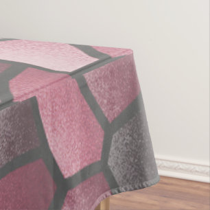 Burgundy Mosaic Tablecloth