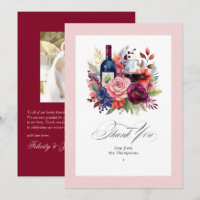 Burgundy, Navy and Blush Wine Tasting Wedding