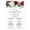 Burgundy Navy Blue Blush Wedding Ceremony Program