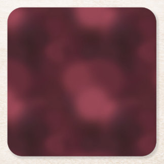 burgundy ombre abstract square paper coaster
