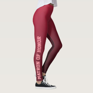 Burgundy Ombre Matron of Honour Leggings