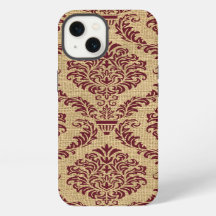 Burgundy Parisian Moods Damask