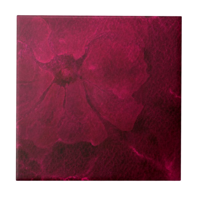 Burgundy Passion Tile (Front)