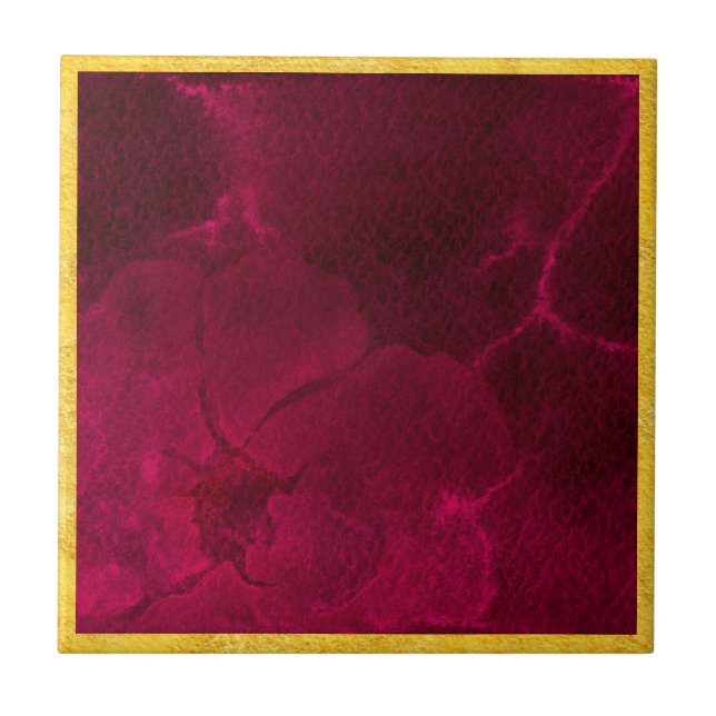 Burgundy Passion Tile (Front)