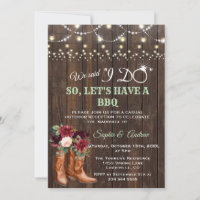 Burgundy Pink Blush Cowboy Boots After I DO BBQ