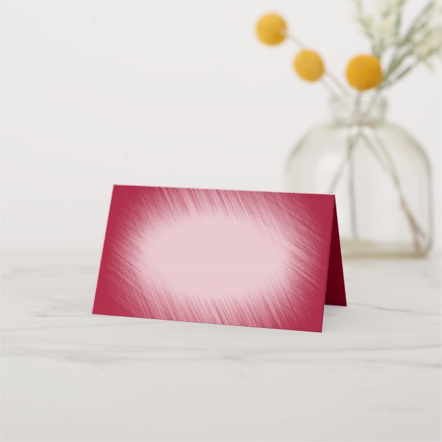 Burgundy  Place Card (Front)