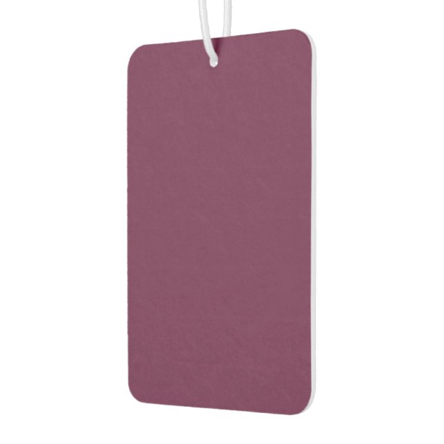 Burgundy Portrait Rectangle Car Air Freshener (Left)