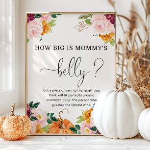 Burgundy pumpkin how big is mommy's belly game poster