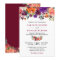 Burgundy Purple Orange Red Floral Wedding