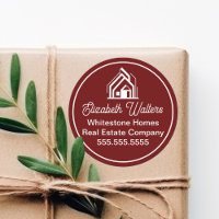 Burgundy Real Estate Company Custom Realtor