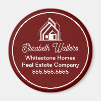 Burgundy Real Estate Company Customized Realtor